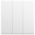 罗格朗 LEGRAND 开关插座面板 简悦系列 三开 陶瓷白F6R/33/1/2A(定制)