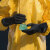 兰浪（LANON）V330 丁腈防化手套重度防护无缝内衬微孔发泡防滑耐酸碱防油工业劳保防护CE认证 L