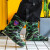 LISM耐磨男士牛筋底靴雨鞋工作劳保水桶高筒保暖耐酸碱胶鞋加厚绒四季 荧光色 #1