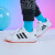 adidas HOOPS低帮休闲篮球板鞋小白鞋男小童儿童阿迪达斯官方 白/黑 29(175mm)