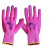 适用于12双红宇l309 舒适柔软防滑彩尼龙乳胶发泡手套 24双星宇紫色(L578) S