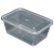 锘工 方形透明餐盒单格1000ml300个/箱