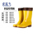 宏益飞 雨鞋 高筒食品雨靴 食品厂专用防滑防水鞋 白色黄色卫生工作胶鞋水靴 短筒白加棉 38 