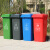 罗德力 垃圾分类垃圾桶 户外环卫带轮垃圾桶商用垃圾箱 120L带轮 灰色（其他垃圾）