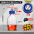 实验室补料瓶发酵罐不锈钢瓶盖1/2/3/4孔单通双通三通四通蓝盖试 三通500ml 4-6