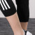 Adidas阿迪达斯女裤夏季新款运动裤针织收口小脚裤三条纹七分裤中裤DP2396 D DP2396 S