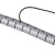 冰禹 理线器包线管 电线收纳整理束线缠线管护套 白色2米 直径30mm 送夹子 BY-2010