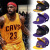 藏索NBA帽子男湖人队鸭舌帽平檐帽棒球帽可调节 L(58-60cm) 黄紫色平沿