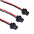 SM2.54mm2P黑色插头空中对插接头端子线插针连接线对接公母头线束 公母一对 都15CM100对