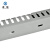 卓炫 灰色方形pvc塑料阻燃线槽 开口U型配线槽 走线槽 行线槽带盖 50*45（10米）