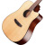 TYMA泰玛民谣吉他初学缺角吉他面单 D3系列电箱木吉他HDC-350M 41英寸 升级单板 D-3C NS原木色 原声款
