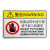 机械设备安全标识牌警告标志有电危险提示牌禁止操作触摸警示牌贴 15号小心伤手 5.5x8.5cm