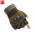 谋福（CNMF）半指手套 户外登山 运动骑行 训练防护战术手套(驼色 L)