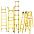杰安达（JAD）玻璃钢绝缘梯子 人字梯 电工梯子工程安全梯玻璃钢纤维电力施工折叠梯 定制