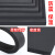 米乐奇建筑沙盘模型材料 PVC板泡沫板塑料板雪弗板发泡板 安迪板制作 白色 黑色多规格可定制 黑色无胶-50mm宽X1m长【10mm厚】