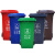 施韵令户外垃圾桶大号容量工业分类厨余室外带盖商用大型环卫箱 100L红色有害垃圾桶
