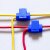100只快速连接器接头阻燃接线夹免剥线接线端子蓝色卡子电线分线器
