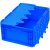 墨申物流箱塑料长方形带盖周转箱加厚工业蓝色收纳箱龟缸胶箱整理箱子定制 外尺寸：600*400*147 灰色（无盖）