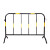 铁马护栏道路围挡马路隔离栏市政护栏交通景区施工临时围栏铁马栏 1*1.5每个价格（黑黄款） 5个起拍