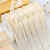 铸固 包装缎带 白缎带高级感烫金装饰丝带鲜花束包装彩带 米白色