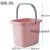 适配塑料加厚长方形手提桶桶塑料桶小方桶 粉色20L