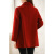 迪洛薇高端双面呢大衣女中长款新款流行小个子毛呢外套双面绒 法国红（短版) M（90-105斤）