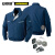安赛瑞 风扇散热工作服（XL）藏蓝色 夏季防暑降温服 20857