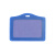稳斯坦 WST214 PU胸牌皮 员工胸卡 工牌证件套 学生门禁 卡套(横式-黄色113*73mm）