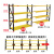 NANBANQIU南半球 轻型仓储货架服装多层收纳货架 长200宽60高200四层副架 黄黑 承重100kg/层 