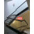 无框玻璃楼梯平台扶手预埋钢槽热镀锌槽内嵌式玻璃扶手底槽弧形槽 钢槽角码+垫片（不包邮）