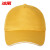 冰禹 BYsy-18 广告帽子定制logo印刷字 志愿者工作旅游遮阳帽 鸭舌棒球网帽学生帽 黄色