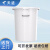 天迹 塑料圆桶 加厚水桶 发酵桶胶桶 60升【无盖】 白色