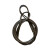 万尊 插编钢丝绳32.5mm6m双扣纯手工编织起重吊装吊索具