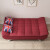 懒人日记沙发床两用折叠可拆洗多功能简约小户型布艺沙发懒人沙发折叠床 酒红色 单人（平铺尺寸100*120*40CM）