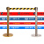 加厚不锈钢护栏 2米线隔离带栏杆座 排队柱 警戒围栏一米线伸缩带 5米金色（下单是一件 2件起可以用）