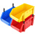 兰诗（LAUTEE）B3# 组合零件盒 螺丝收纳盒 仓储物料元件配件盒塑料盒 红色350*200*150