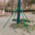 镀锌钢管树木支撑架树木支撑杆大树防风树支撑园林绿化支架固定 绿色40管长1.5米1.2壁厚四根