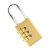 苏识 BC213 黄铜密码锁挂锁 （计价单位：个） 黄色