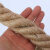 中部工品 麻绳  拔河绳训练绳 黄麻绳可加钢丝绳 黄色50mm 单位：卷