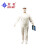 烘焙工作服套装水产车间工作服洁净服卫生车间工人防油防水工作服 白色长袖 XL-175