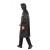 沸耐笙 FNS-07078 长款雨衣连体加厚迷彩全身防雨 黑色单层 M 件