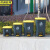 京洲实邦 87L脚踏桶灰桶黄盖 垃圾桶商用大号脚踩脚踏式户外环卫带盖大容量桶JZSB-1002 