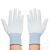 迪寇（Di Kou）【60双】薄款尼龙线透气工作手套劳保弹力性开车防晒男女礼仪用 条纹桔色尼龙（12双） S（小号）