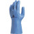 代尔塔（DELTAPLUS）201920乳胶防化棉植手套 适用于化学实验室、农林业及畜牧养殖业 蓝色 9码
