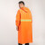 环卫大褂雨衣双反光条长款连体男防雨水加厚成人防水雨披保洁园林 荧光绿