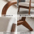 拉芙曼 现代简约沙发 休闲椅实木沙发椅黑胡桃木椅长660宽770高450ZD335