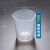 化科（Chem Sci）塑料量杯带盖烧杯 烘焙量杯塑料烧杯 无柄量杯食品级加厚 塑料烧杯250ml，20只起订