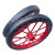 洛港 红色 钢筋实心轮单个 工地手推车轮胎3.00-18建筑劳动车实心轮子板车斗车架子人力车钢