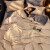 莉姿雅（LIZIYA）秋冬纯棉床上四件套全棉磨毛被套冬天牛奶珊瑚绒床单法兰绒床品 风暴蓝 2m床单款(被套2.2*2.4m)四件套