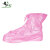 大杨A5便携式防水鞋套男女 L码（适合39-40） 珠光红 防滑成人中筒透明中帮雨鞋套